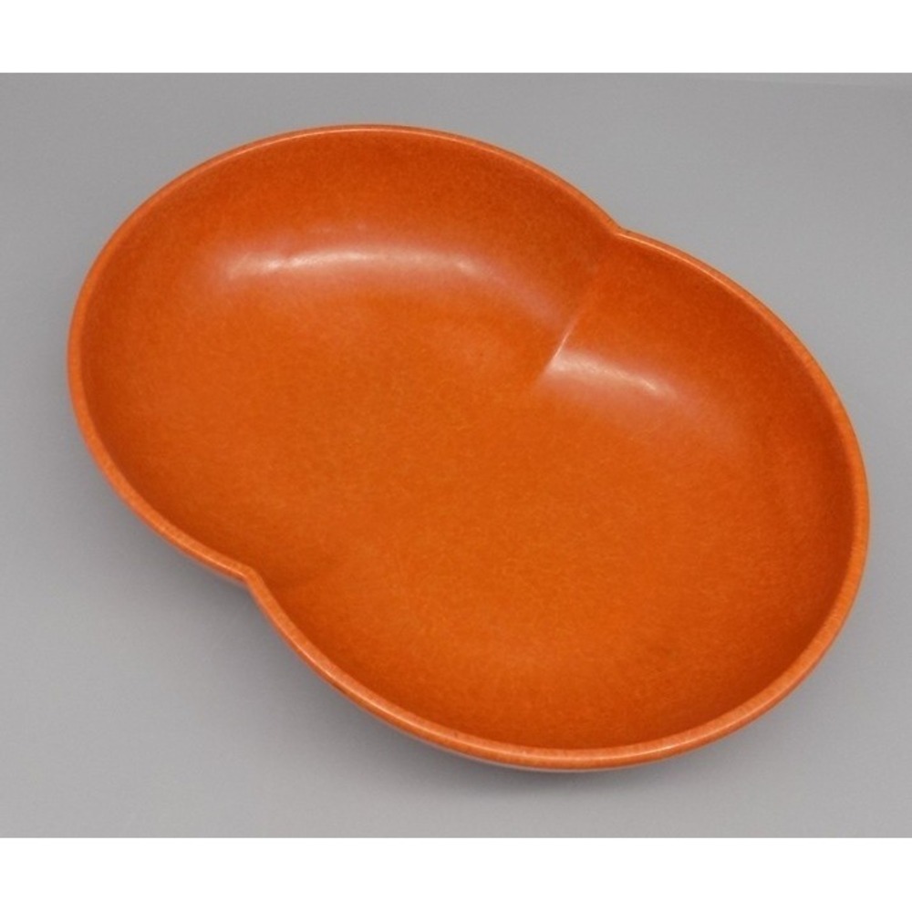 MCM Branchell Color Flyte Burnt Orange Melmac Oval Serving Bowl 50's Vintage